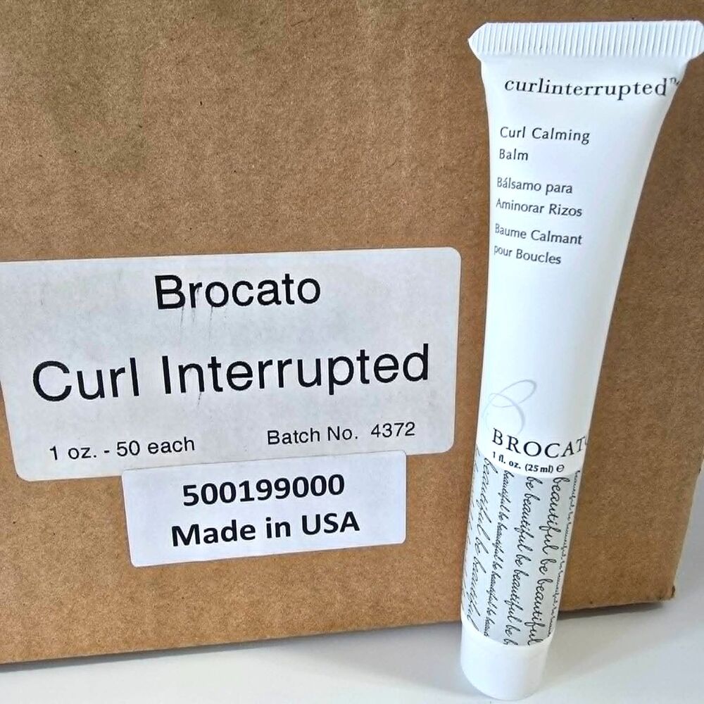 Brocato Curlinterrupted Curl Calming Balm For Hair 1oz Travel Size Lot of 50